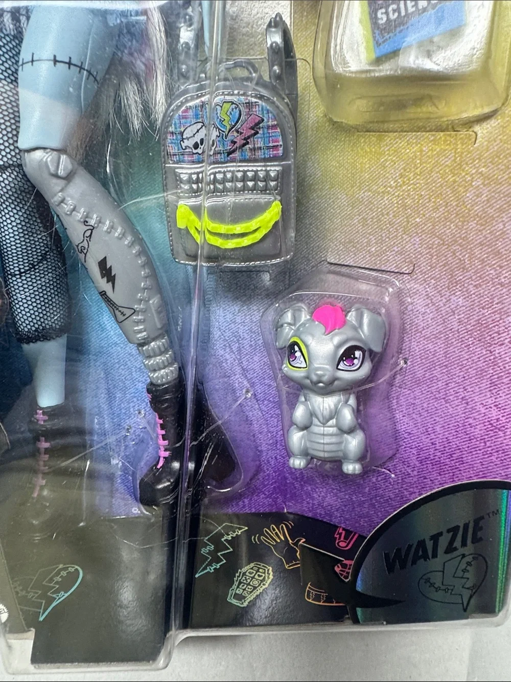 MATTEL MONSTER HIGH FRANKIE STEIN WATZIE DOLL FIGURINE
